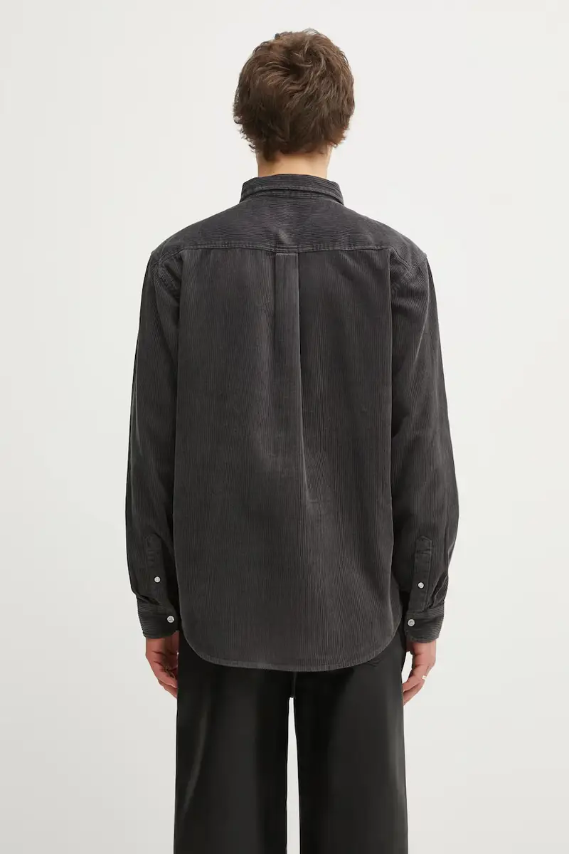 camicia in velluto a coste S Madison Cord uomo colore grigio I029958.2F9XX miniatura 3