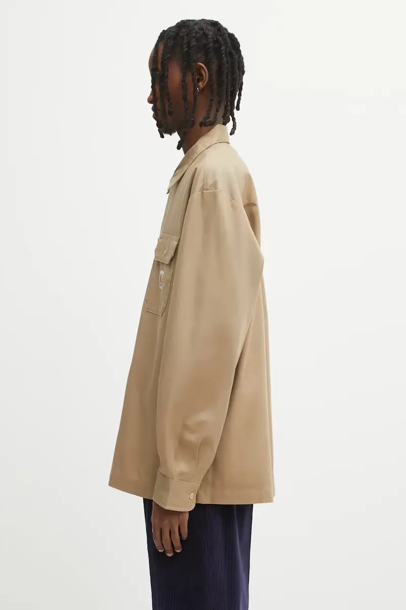 camicia S Craft uomo colore beige I033814.8YXX miniatura 2