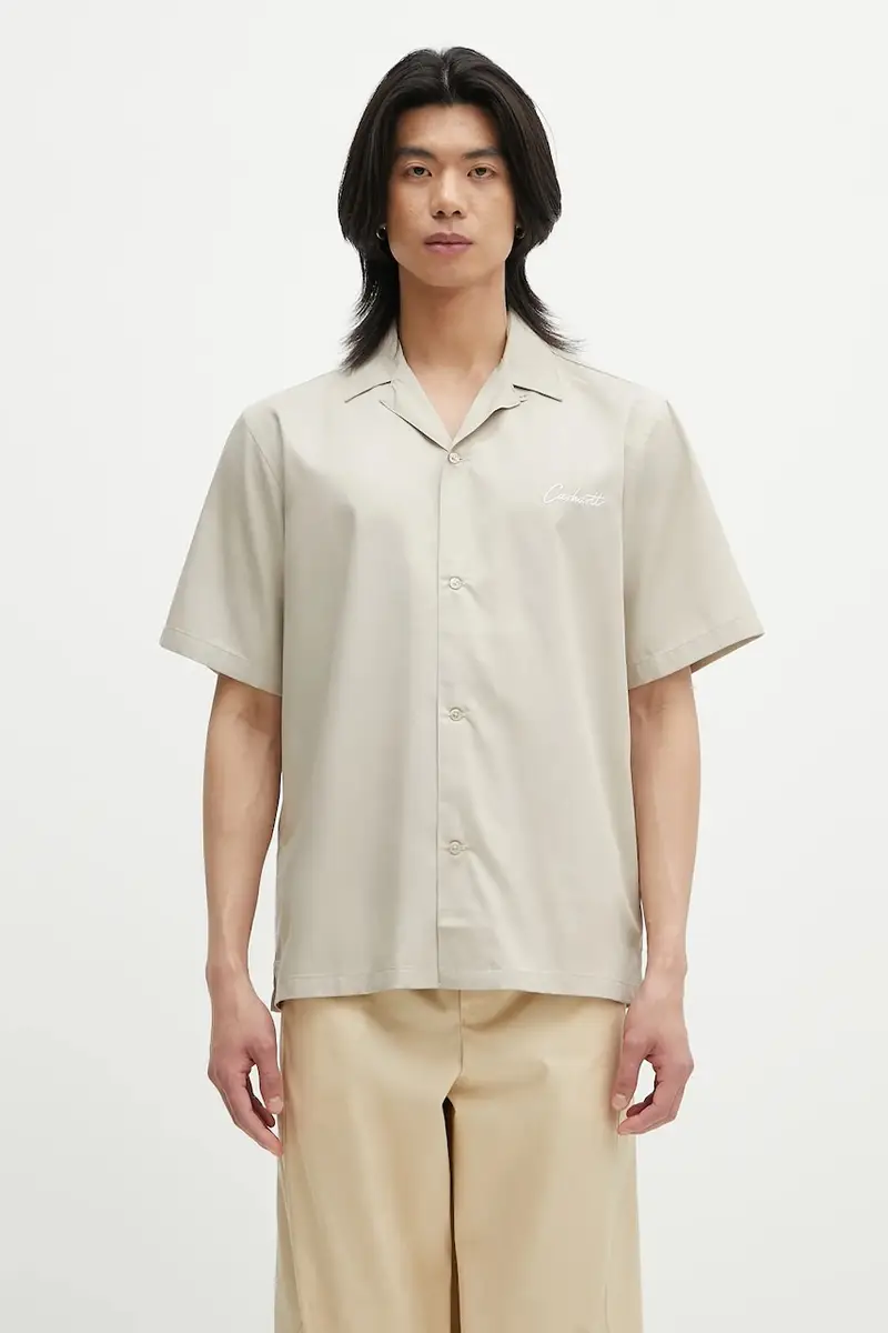 camicia S/S Delray Shirt uomo colore beige I031465.2W1XX