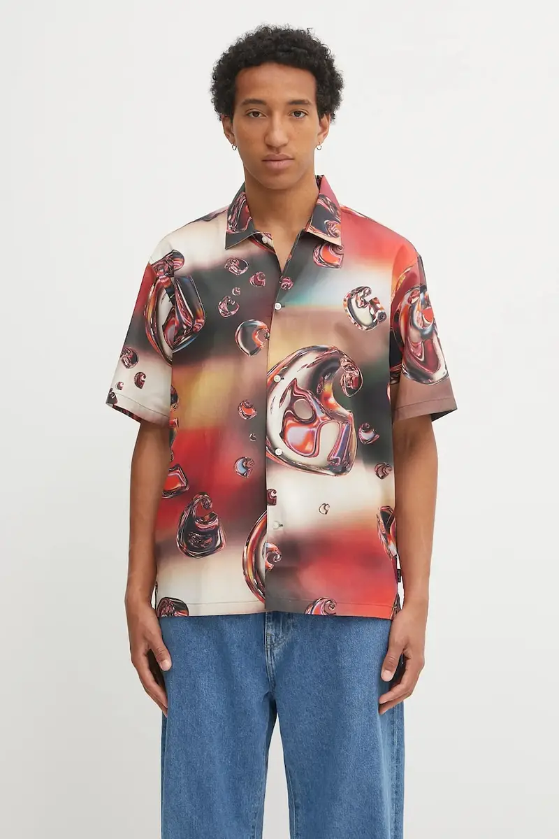 camicia S/S Solar Chrome uomo I035155.32LXX Multicolore