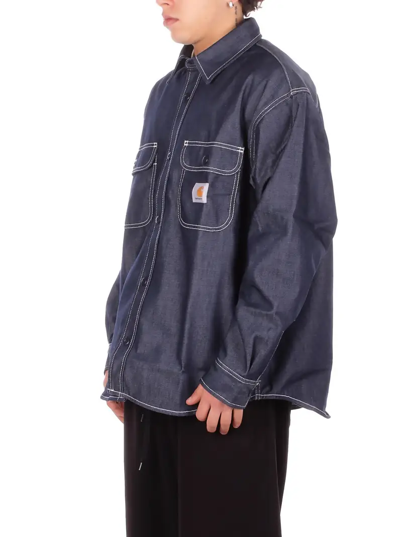 Camicia Uomo CARHARTT WIP Blue Tigan shirt jac melbourne deni miniatura 2