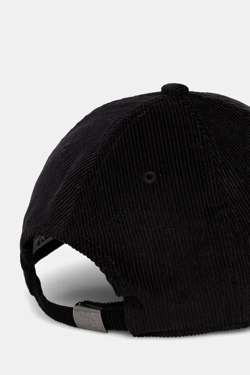 cappello con visiera in velluto a coste Harlem Cap colore nero I036729.0D2XX miniatura 3