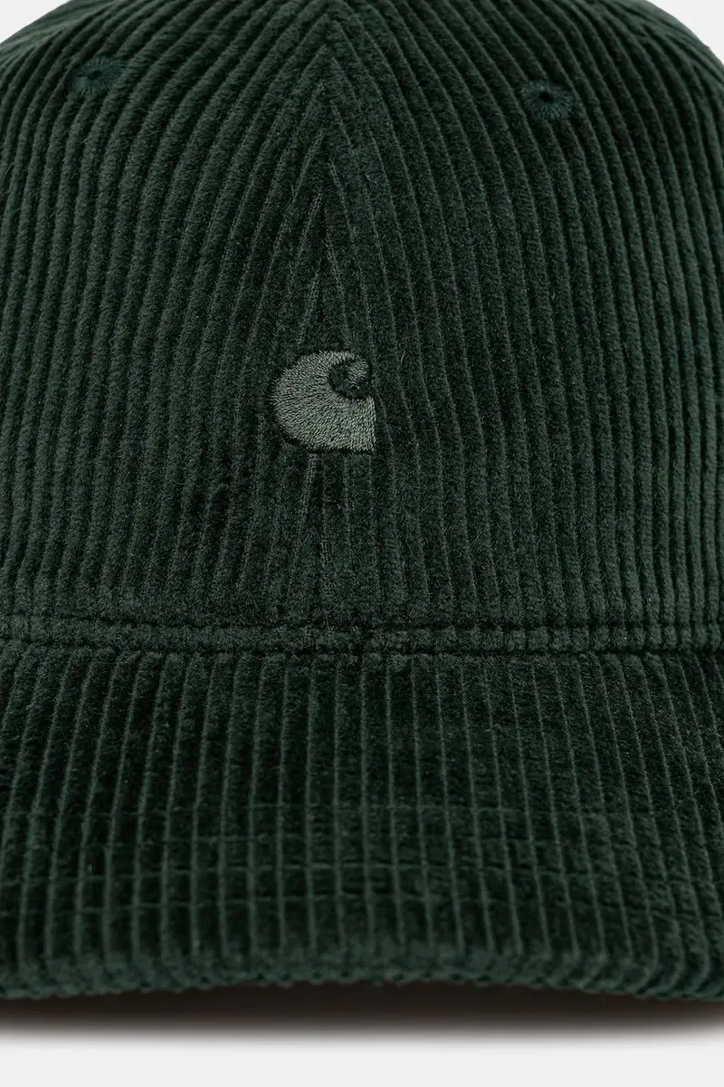 cappello con visiera in velluto a coste Harlem Cap colore verde I026890.39OXX miniatura 2