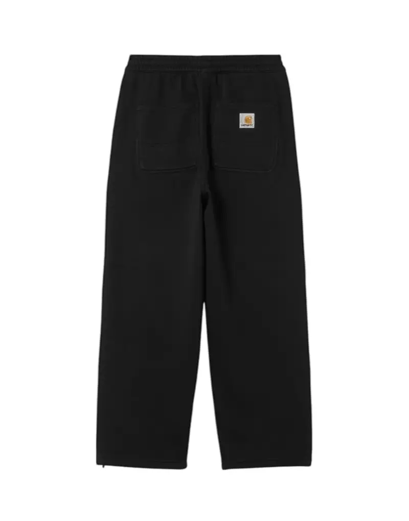 Double Knee sweat pants pantaloni in felpa gamba larga - Black stone washed S