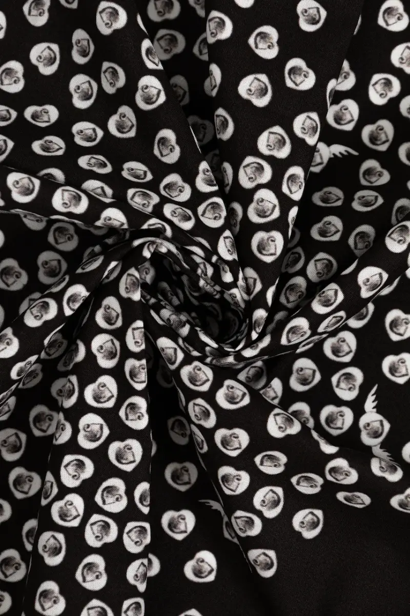 fazzoletto da collo in cotone Heart to Hartt Bandana colore nero I035746.89XX miniatura 3