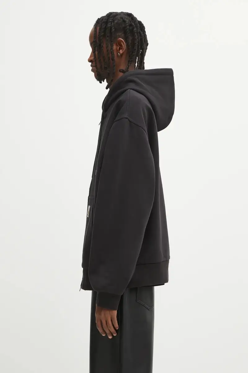 felpa Active Sweat Jacket uomo colore nero con cappuccio I035602.8906 miniatura 2