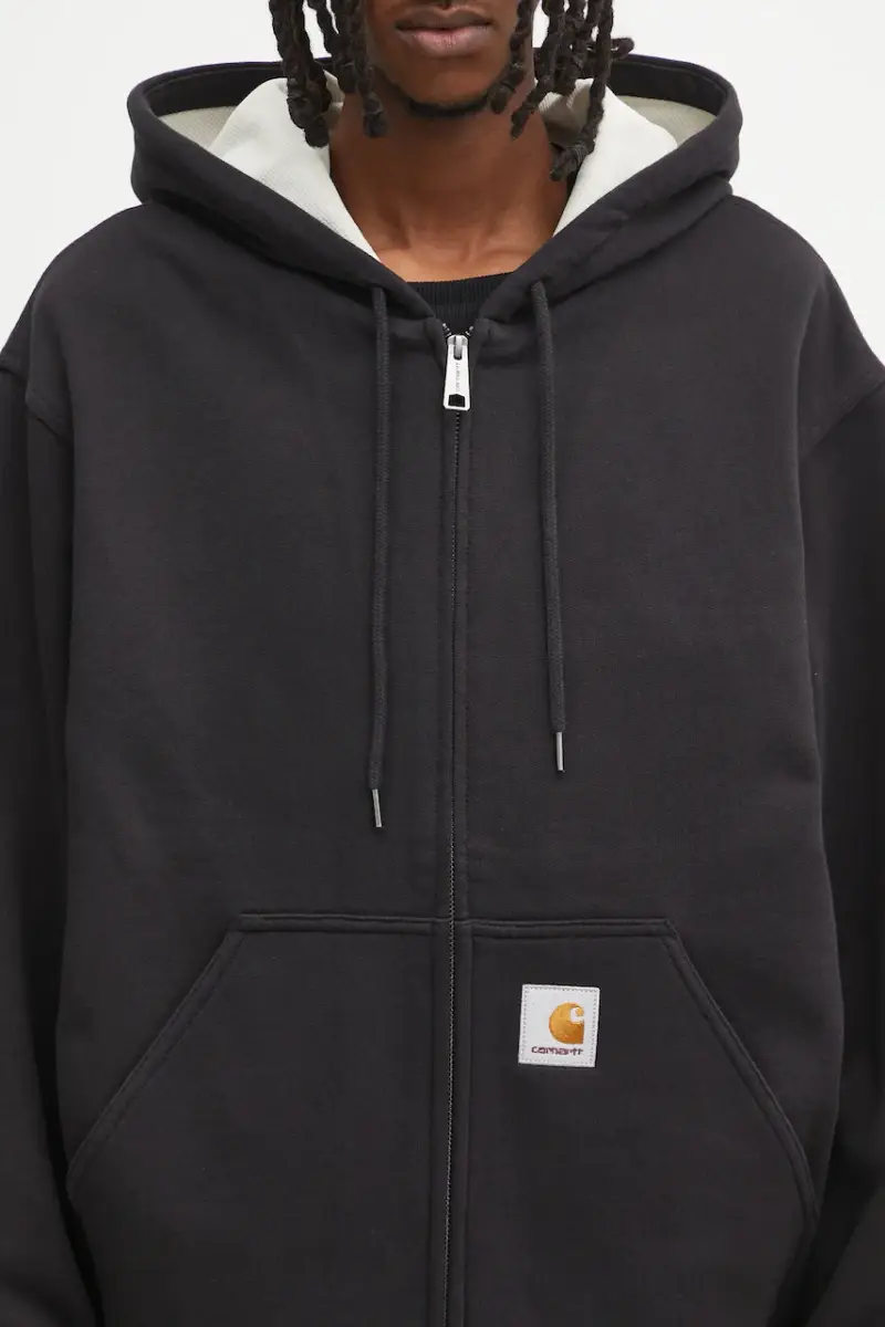 felpa Active Sweat Jacket uomo colore nero con cappuccio I035602.8906 miniatura 4