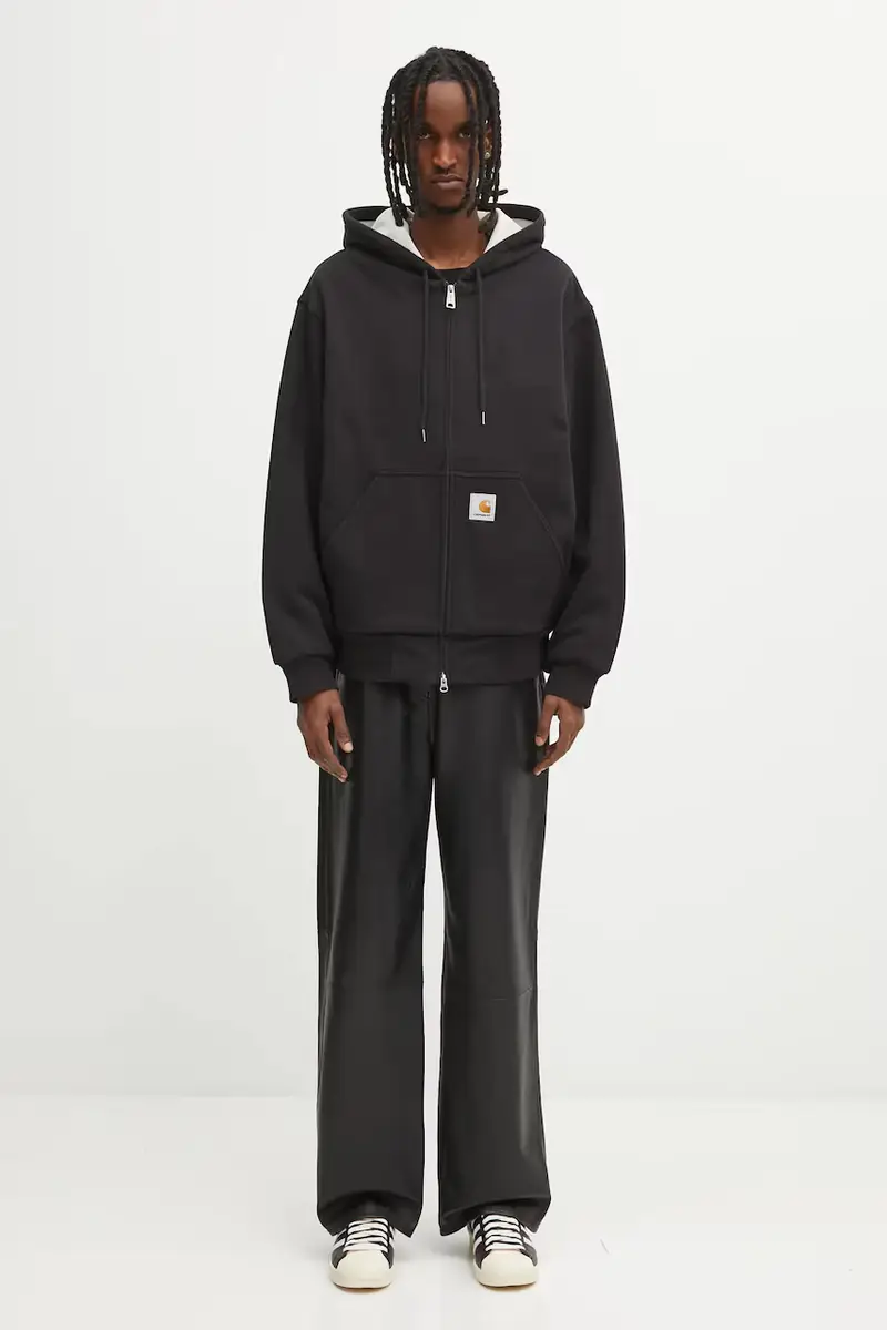 felpa Active Sweat Jacket uomo colore nero con cappuccio I035602.8906 miniatura 5