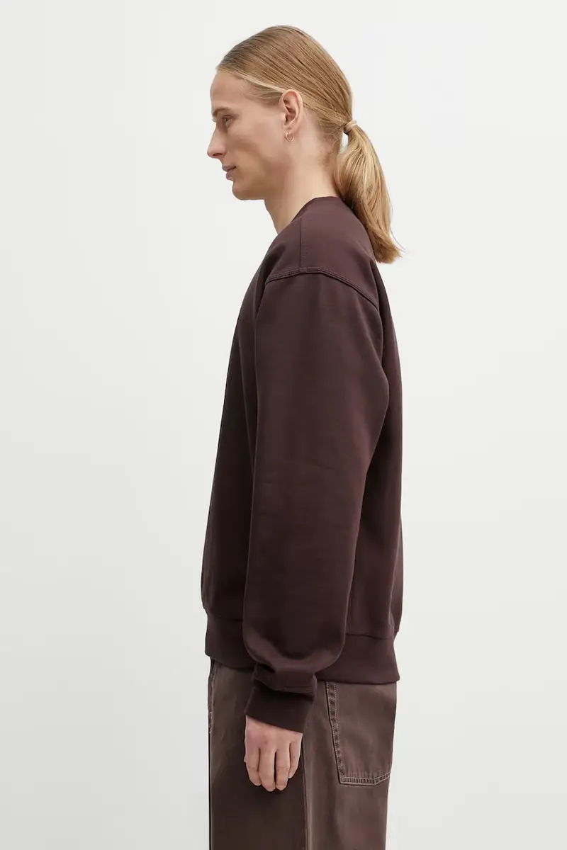 felpa American Script Sweat uomo colore marrone I025475.33HXX miniatura 2