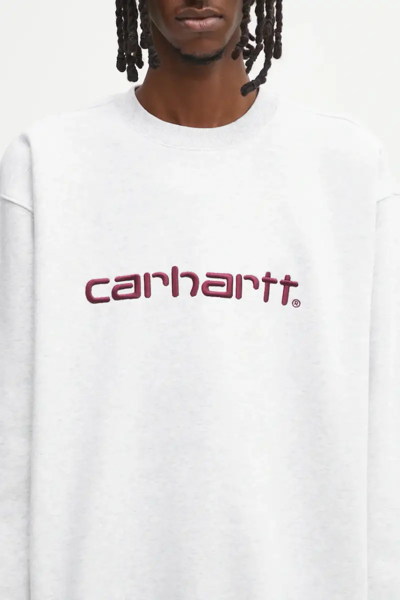 felpa Carhartt Sweat uomo colore grigio I030546.38HXX miniatura 4