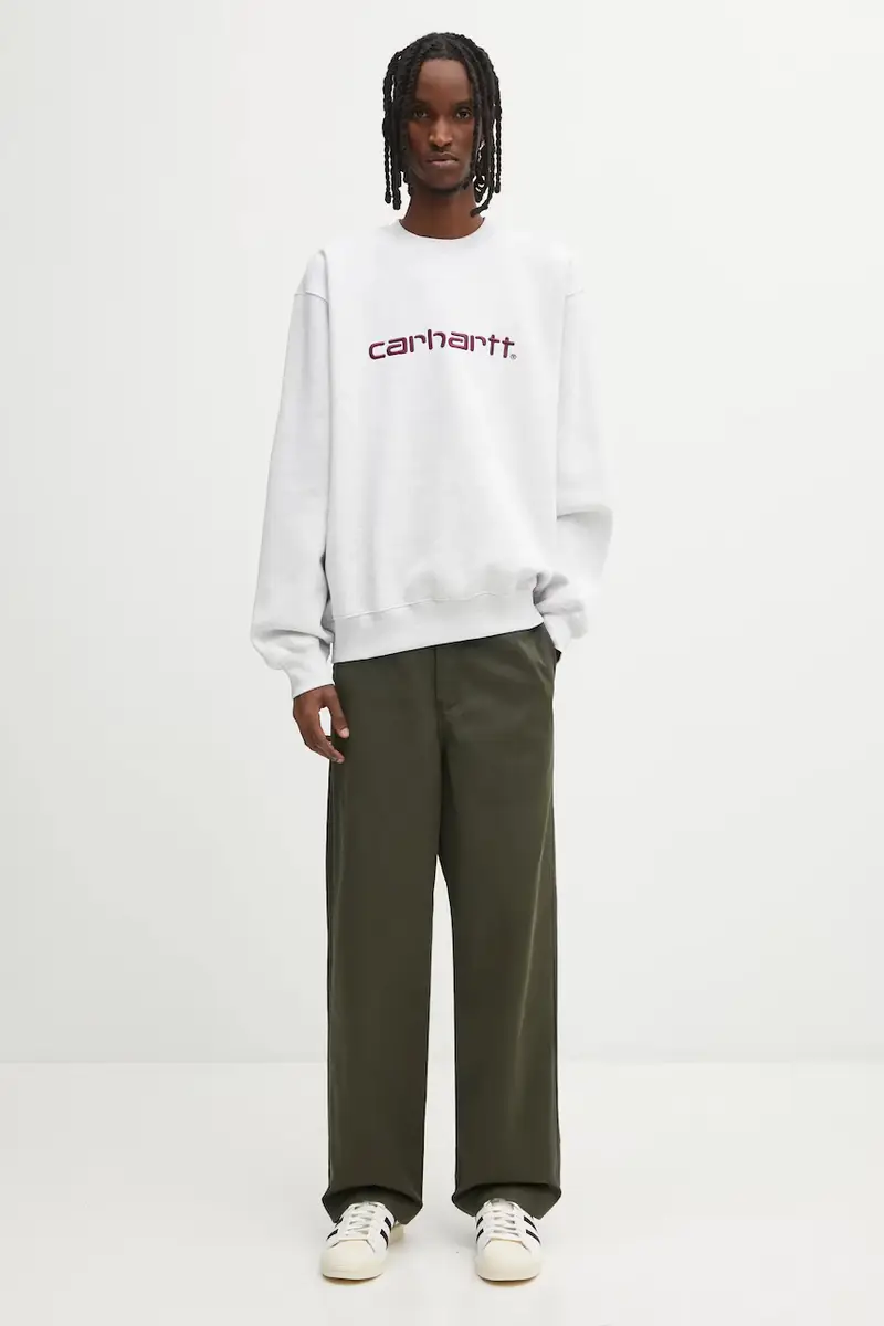 felpa Carhartt Sweat uomo colore grigio I030546.38HXX miniatura 5