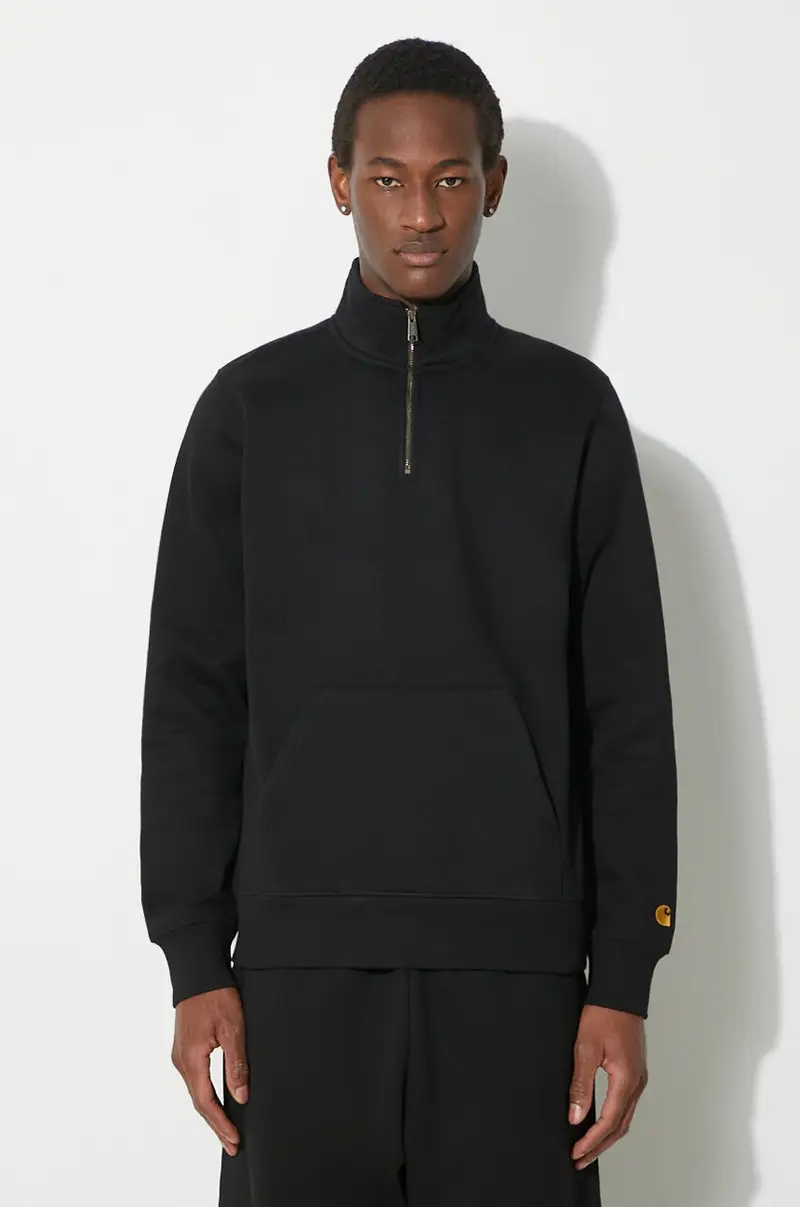 felpa Chase Neck Zip uomo colore nero I033665.00FXX