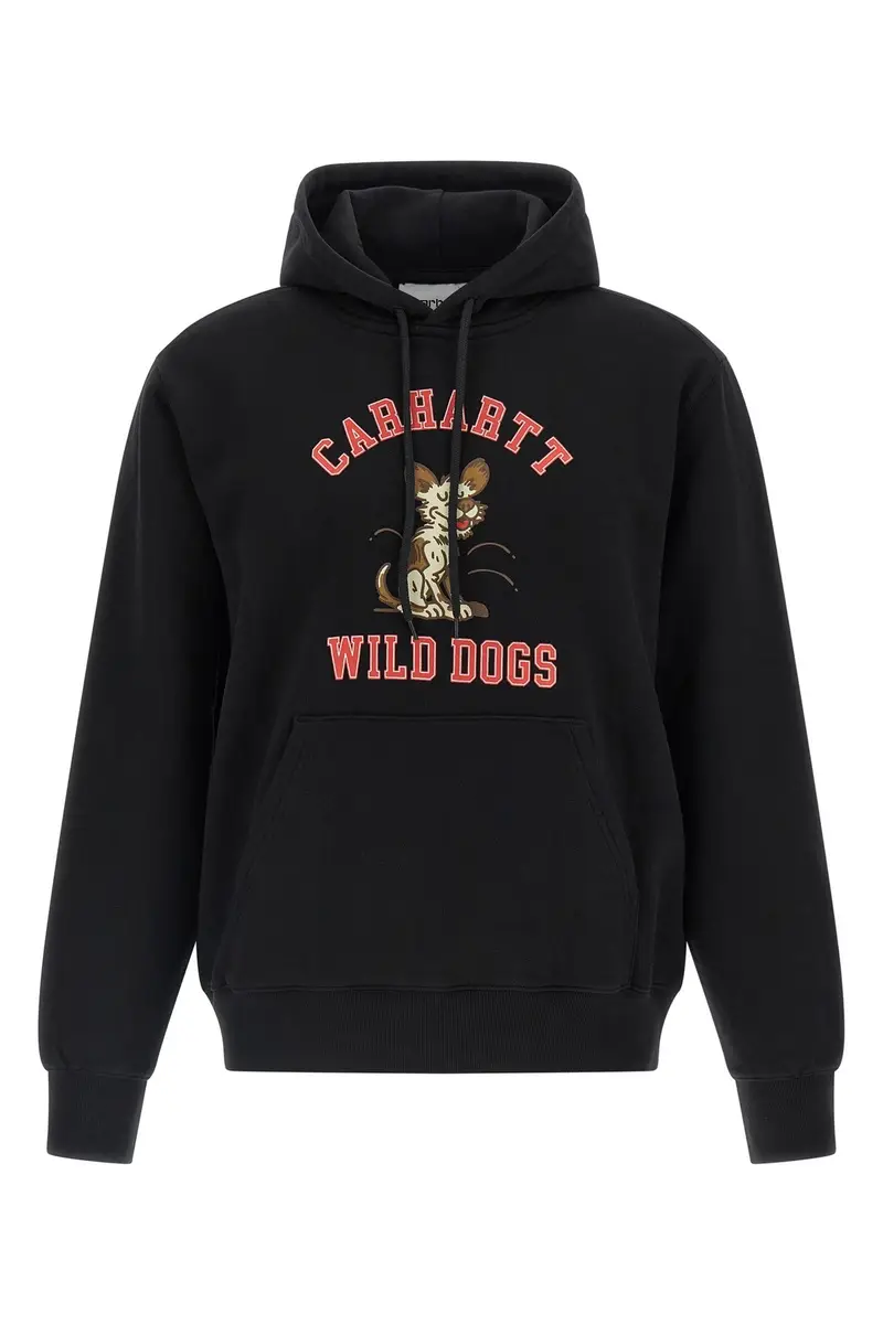 Felpa Con Cappuccio 'Wild Dog' Nero
