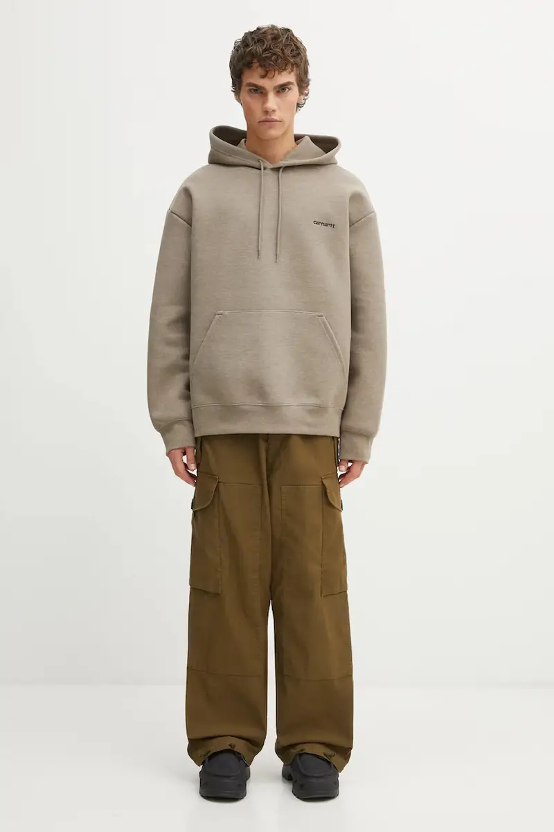 felpa Hooded Alda Sweat uomo colore beige con cappuccio I036055.1M5XX miniatura 5