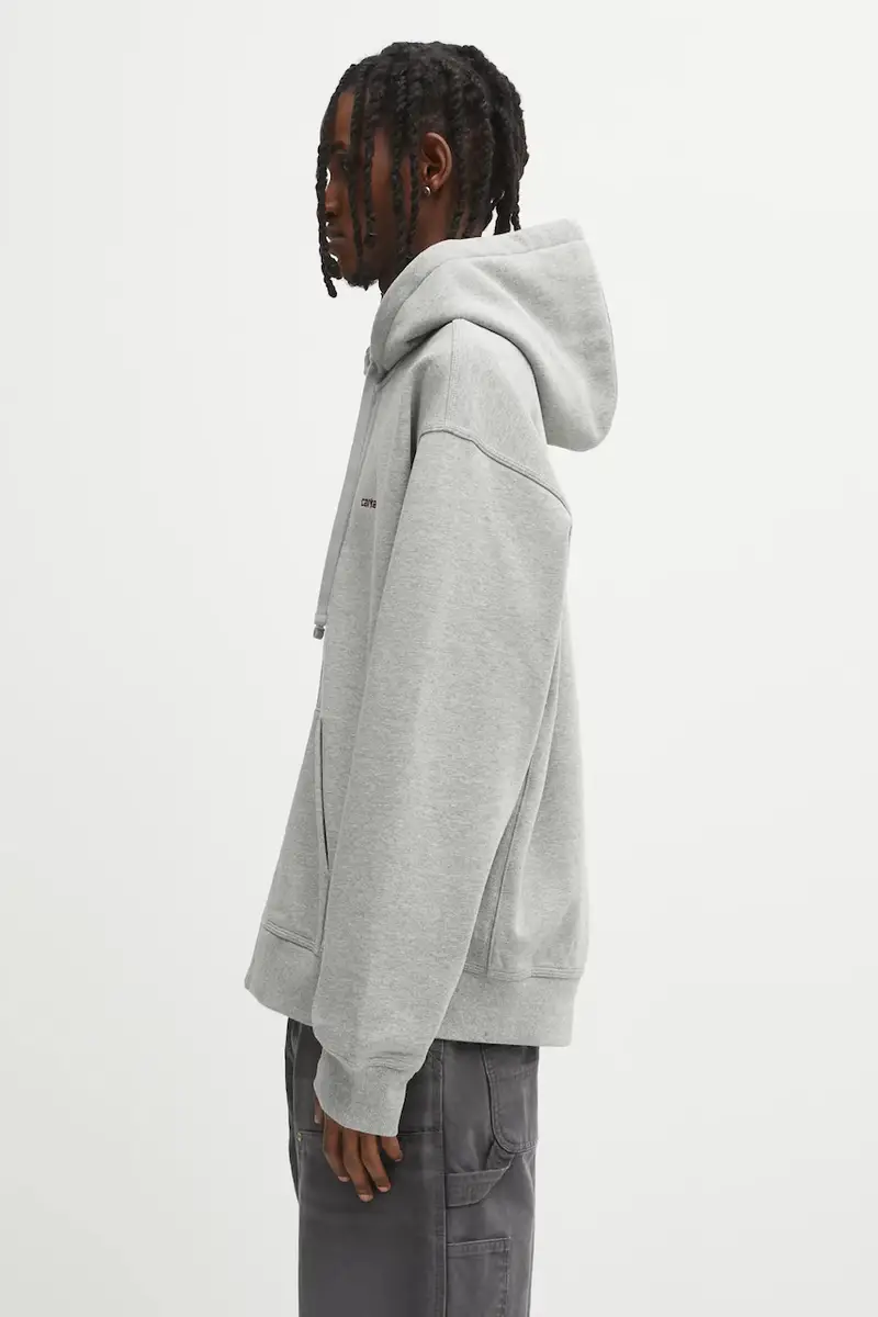 felpa Hooded American Script Jacket uomo colore grigio con cappuccio I033063.V6XX miniatura 2