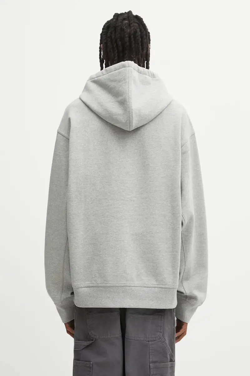 felpa Hooded American Script Jacket uomo colore grigio con cappuccio I033063.V6XX miniatura 3