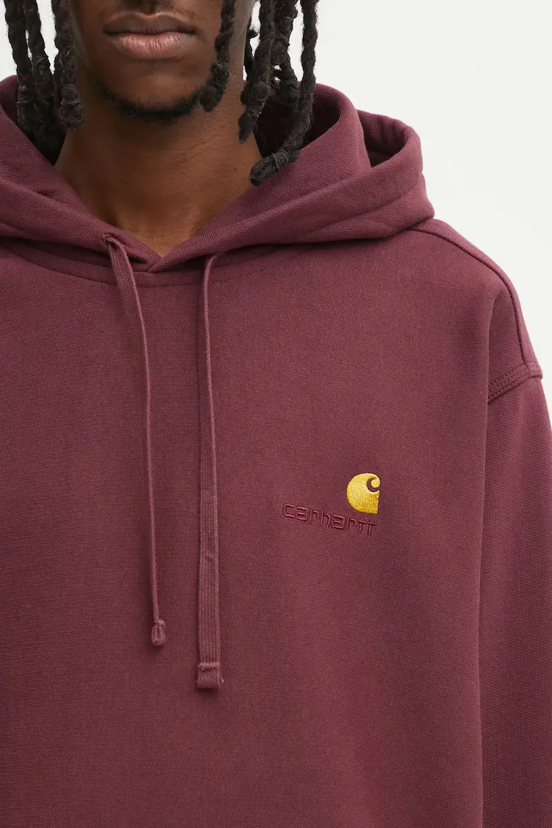 felpa Hooded American Script Sweat uomo colore granata con cappuccio I028279.33KXX miniatura 4