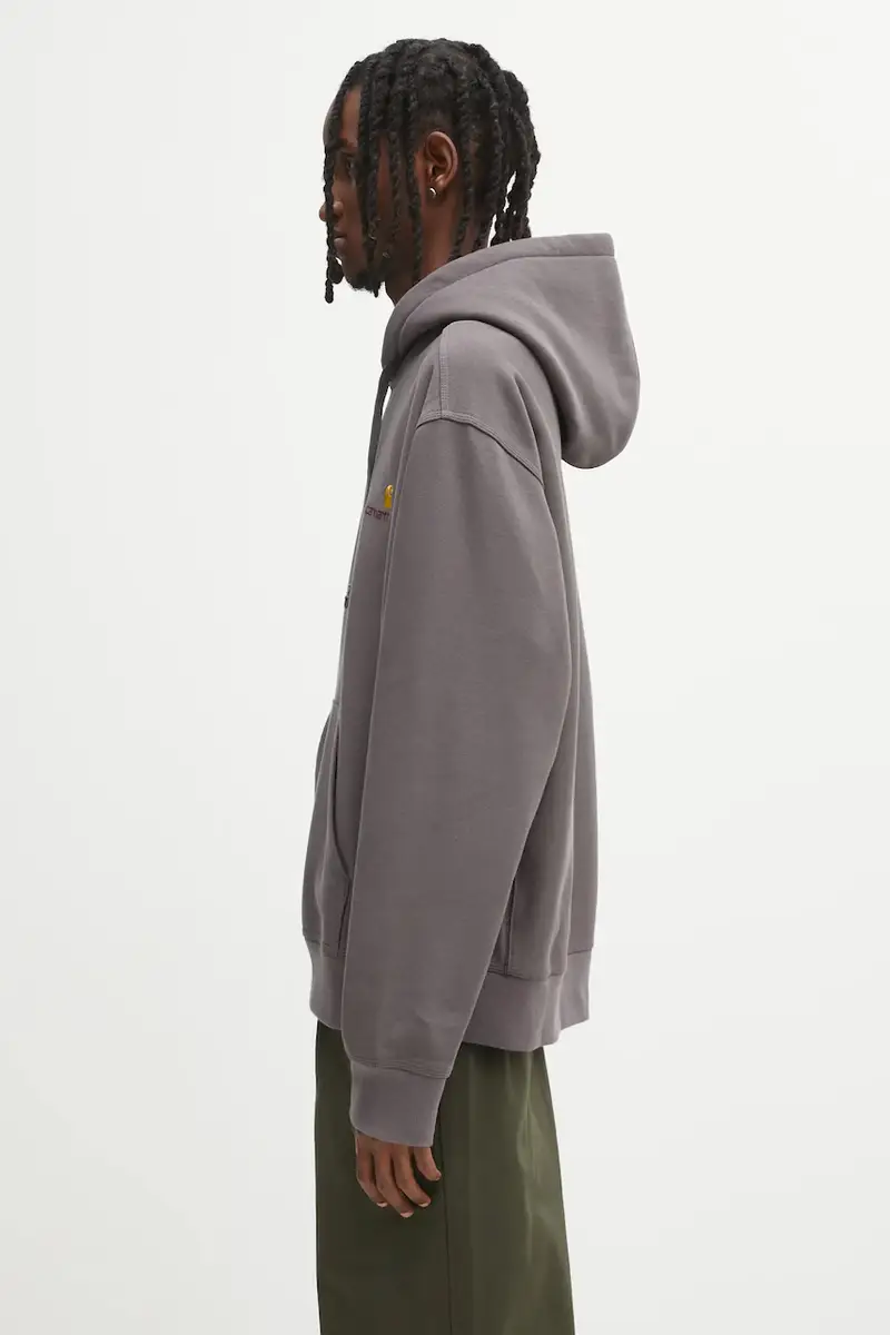 felpa Hooded American Script Sweat uomo colore grigio con cappuccio I028279.33CXX miniatura 2