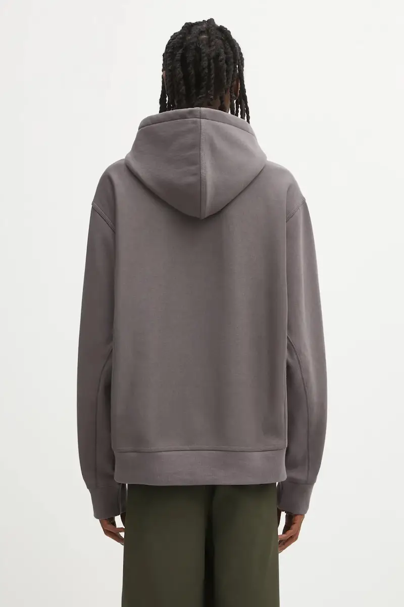 felpa Hooded American Script Sweat uomo colore grigio con cappuccio I028279.33CXX miniatura 3