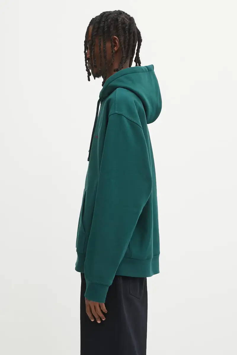 felpa Hooded American Script Sweat uomo colore verde con cappuccio I028279.05AXX miniatura 2