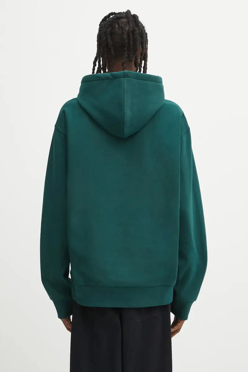 felpa Hooded American Script Sweat uomo colore verde con cappuccio I028279.05AXX miniatura 3