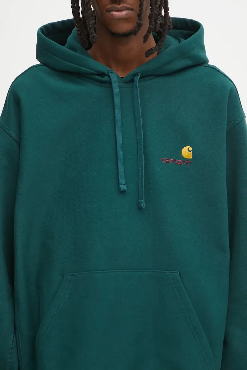 felpa Hooded American Script Sweat uomo colore verde con cappuccio I028279.05AXX miniatura 4