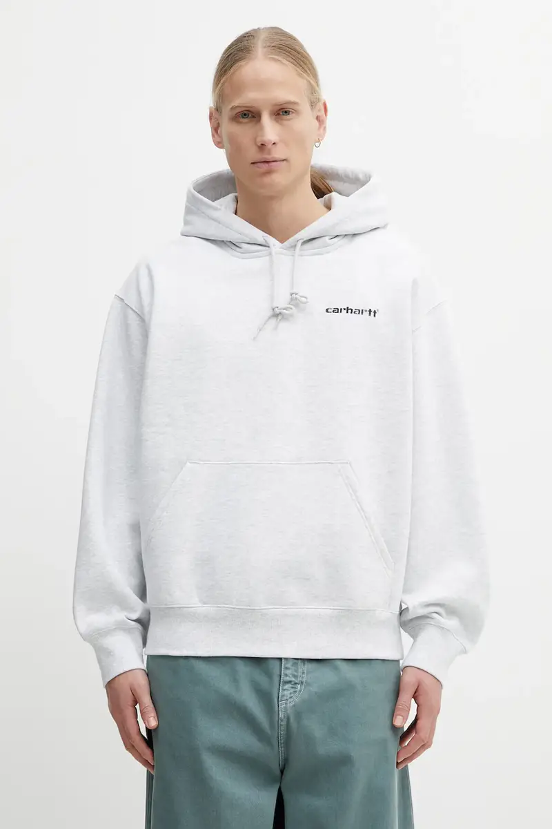 felpa Hooded Caps Sweat colore grigio con cappuccio I036066.482XX