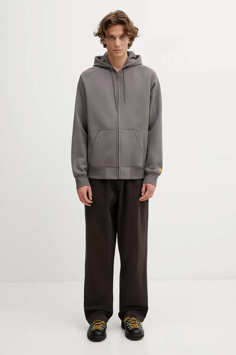 felpa Hooded Chase Jacket Grigio miniatura 5