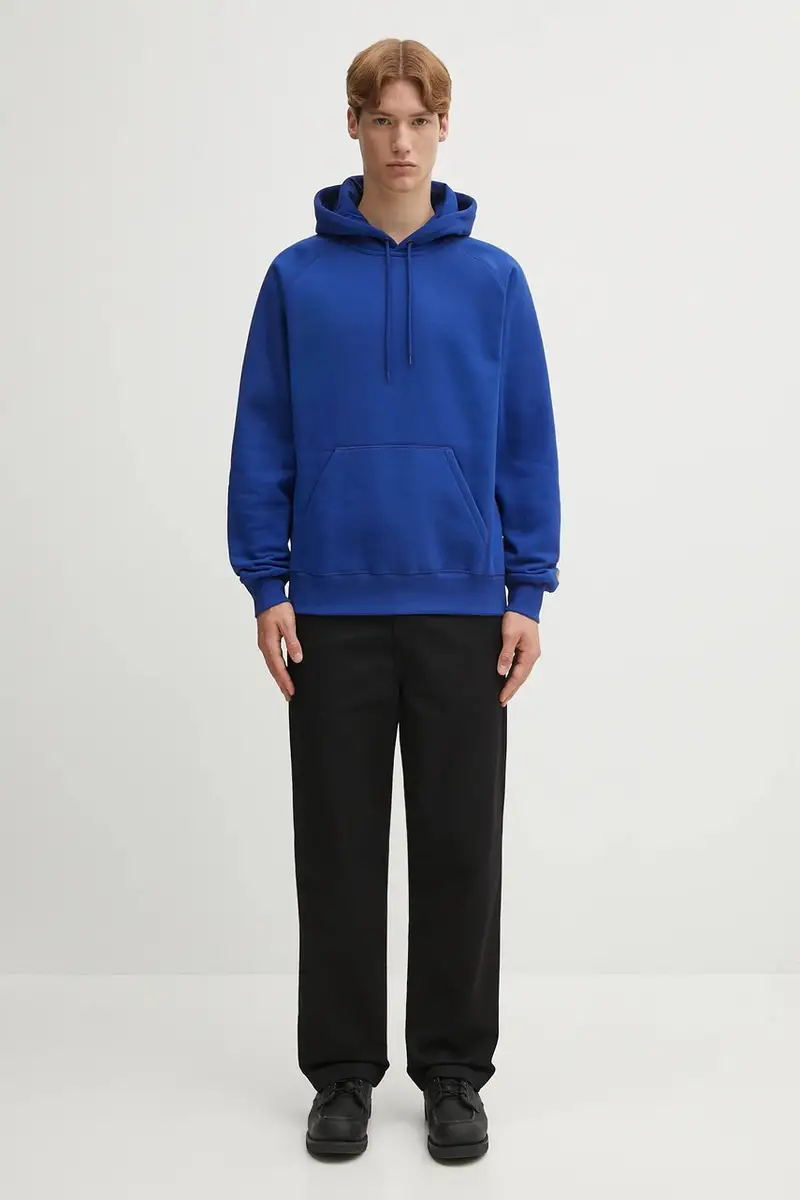 felpa Hooded Chase uomo colore blu con cappuccio I033661.30XXX miniatura 5