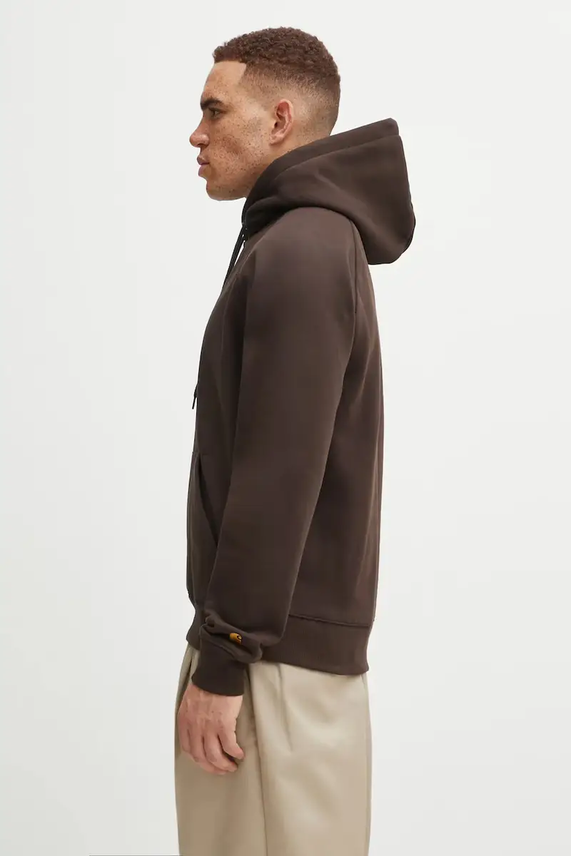 felpa Hooded Chase uomo colore marrone con cappuccio I033661.00WXX miniatura 2