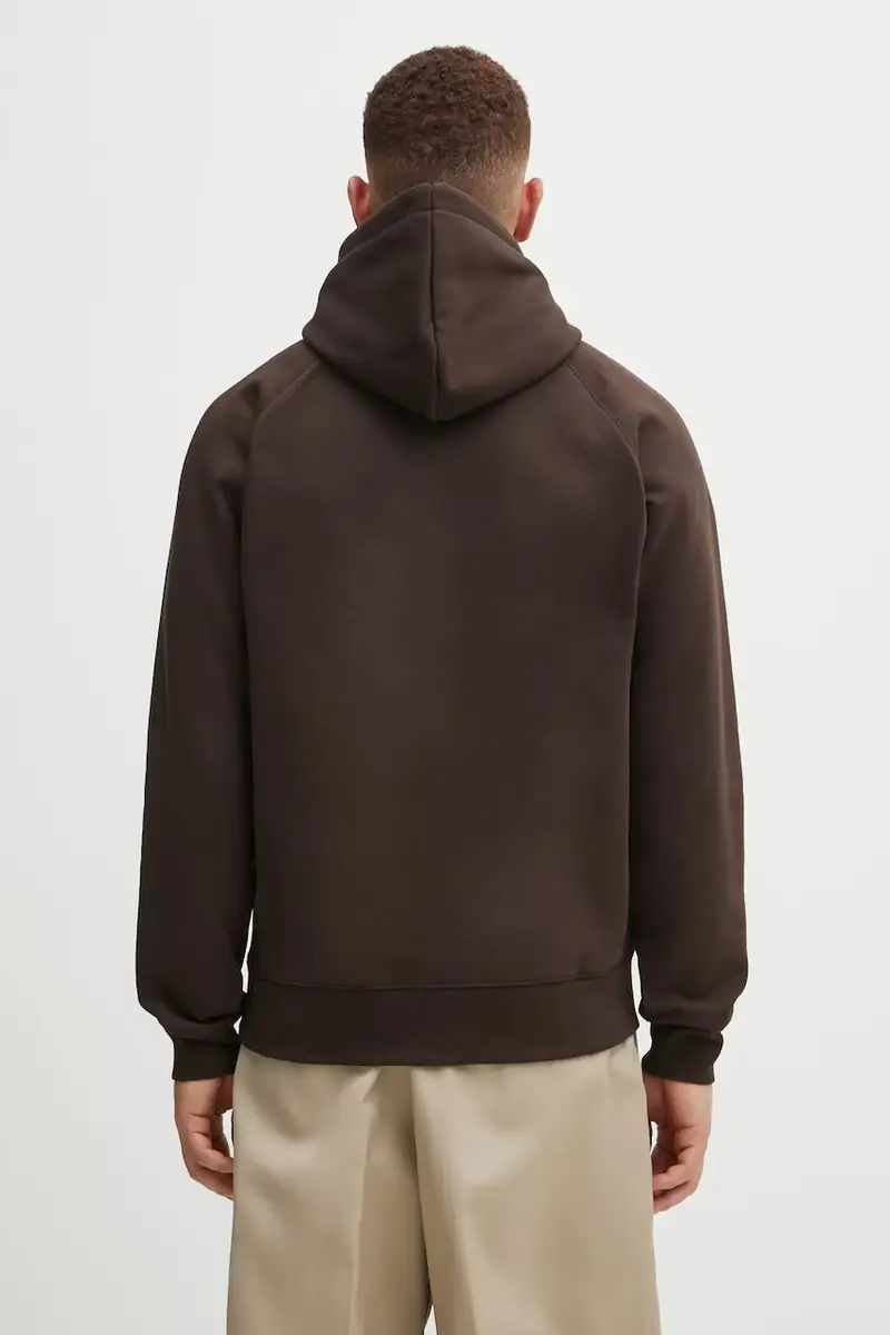 felpa Hooded Chase uomo colore marrone con cappuccio I033661.00WXX miniatura 3