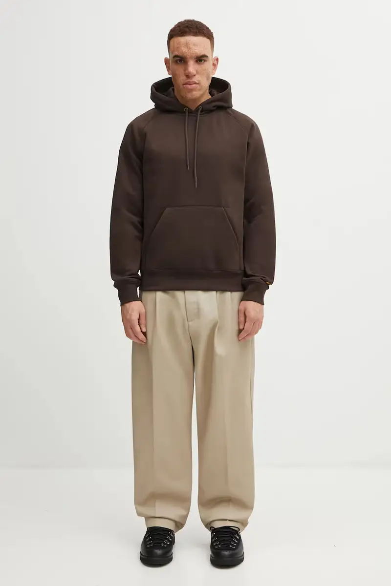 felpa Hooded Chase uomo colore marrone con cappuccio I033661.00WXX miniatura 5