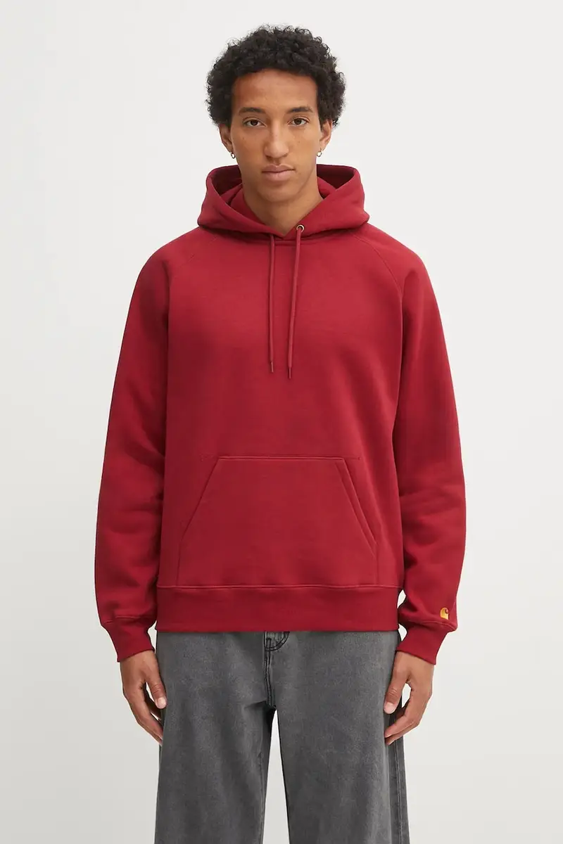 felpa Hooded Chase uomo colore rosso con cappuccio I033661.30QXX