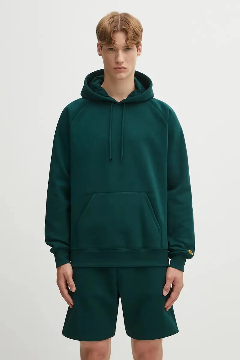 felpa Hooded Chase uomo colore verde con cappuccio I033661.30YXX