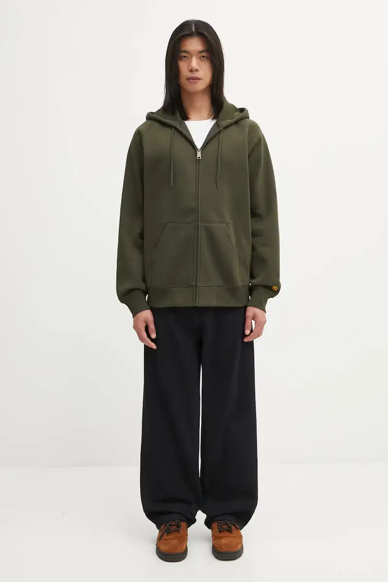 felpa Hooded Chase uomo colore verde con cappuccio I033664.3CBXX miniatura 5