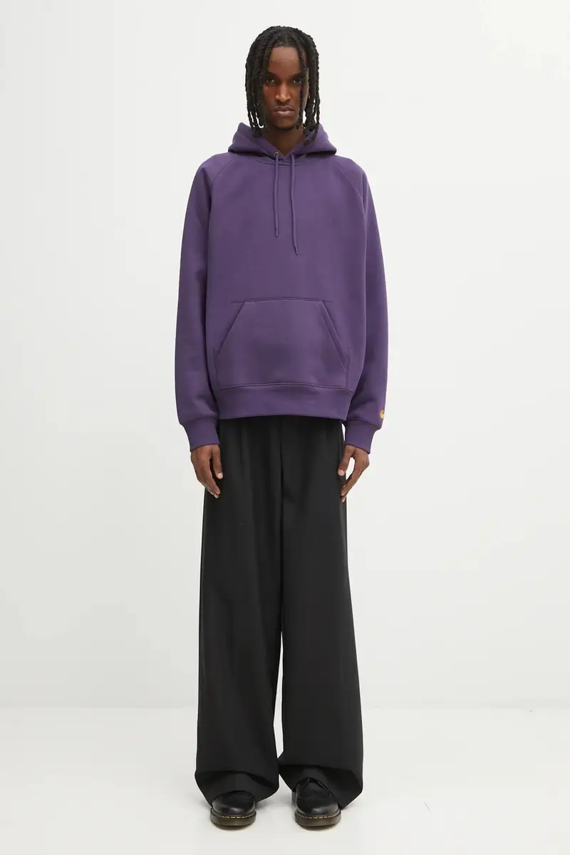 felpa Hooded Chase uomo colore violetto con cappuccio I033661.37YXX miniatura 5