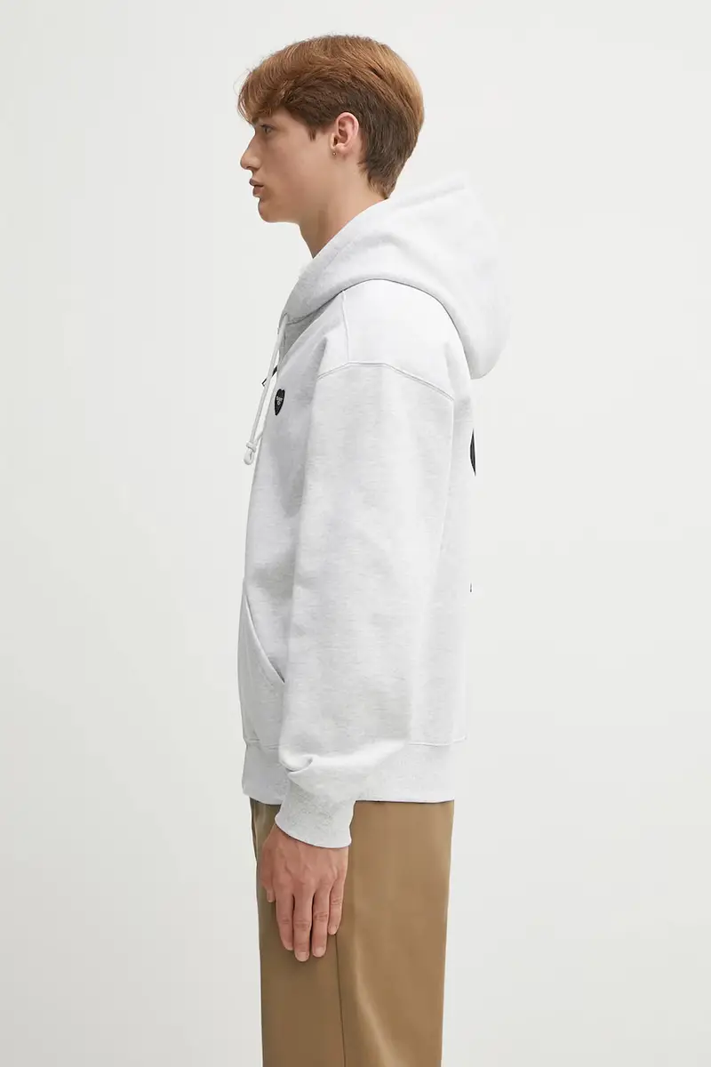 felpa Hooded Heart II Hartt uomo colore grigio con cappuccio con applicazione I035176.482XX miniatura 2