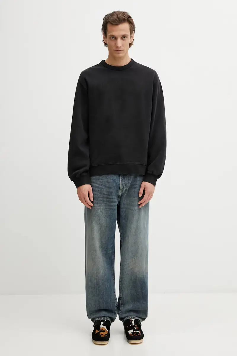 felpa in cotone Faded Pond Corps Sweat Nero miniatura 5