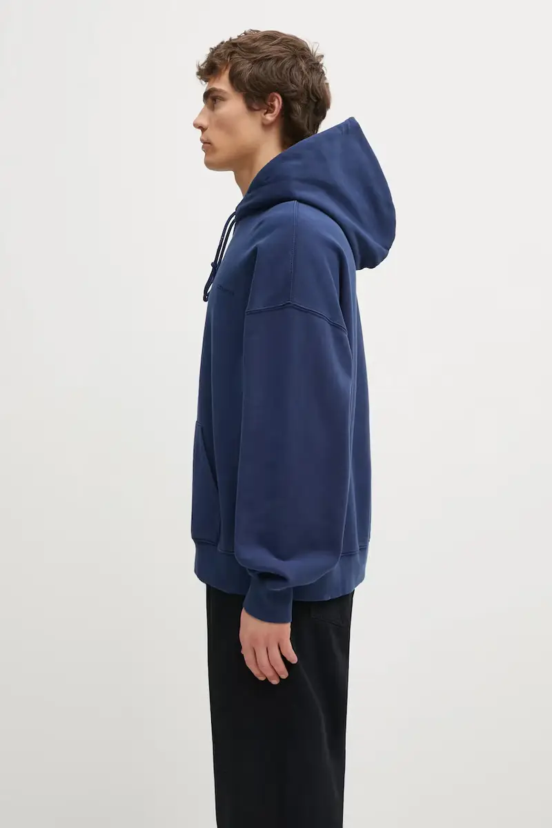 felpa in cotone Hooded Benton Sweat uomo colore blu con cappuccio I034589.VQGD miniatura 2