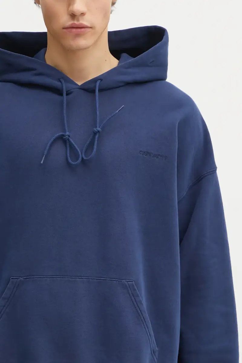 felpa in cotone Hooded Benton Sweat uomo colore blu con cappuccio I034589.VQGD miniatura 4