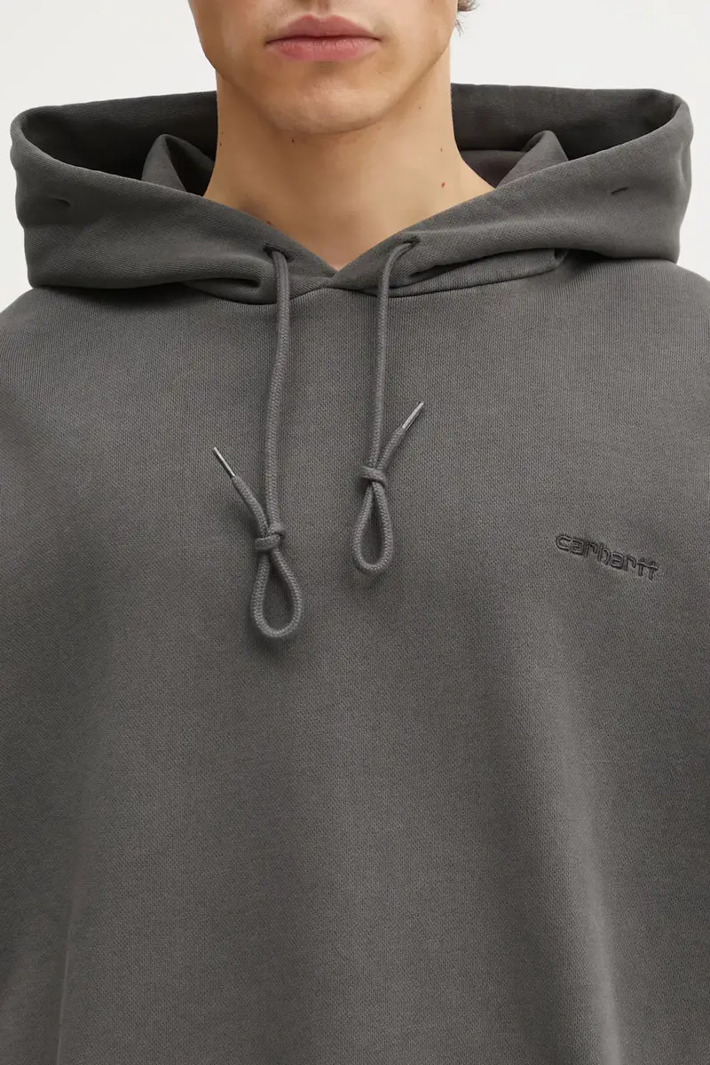 felpa in cotone Hooded Benton Sweat uomo colore grigio con cappuccio I034589.87GD miniatura 4