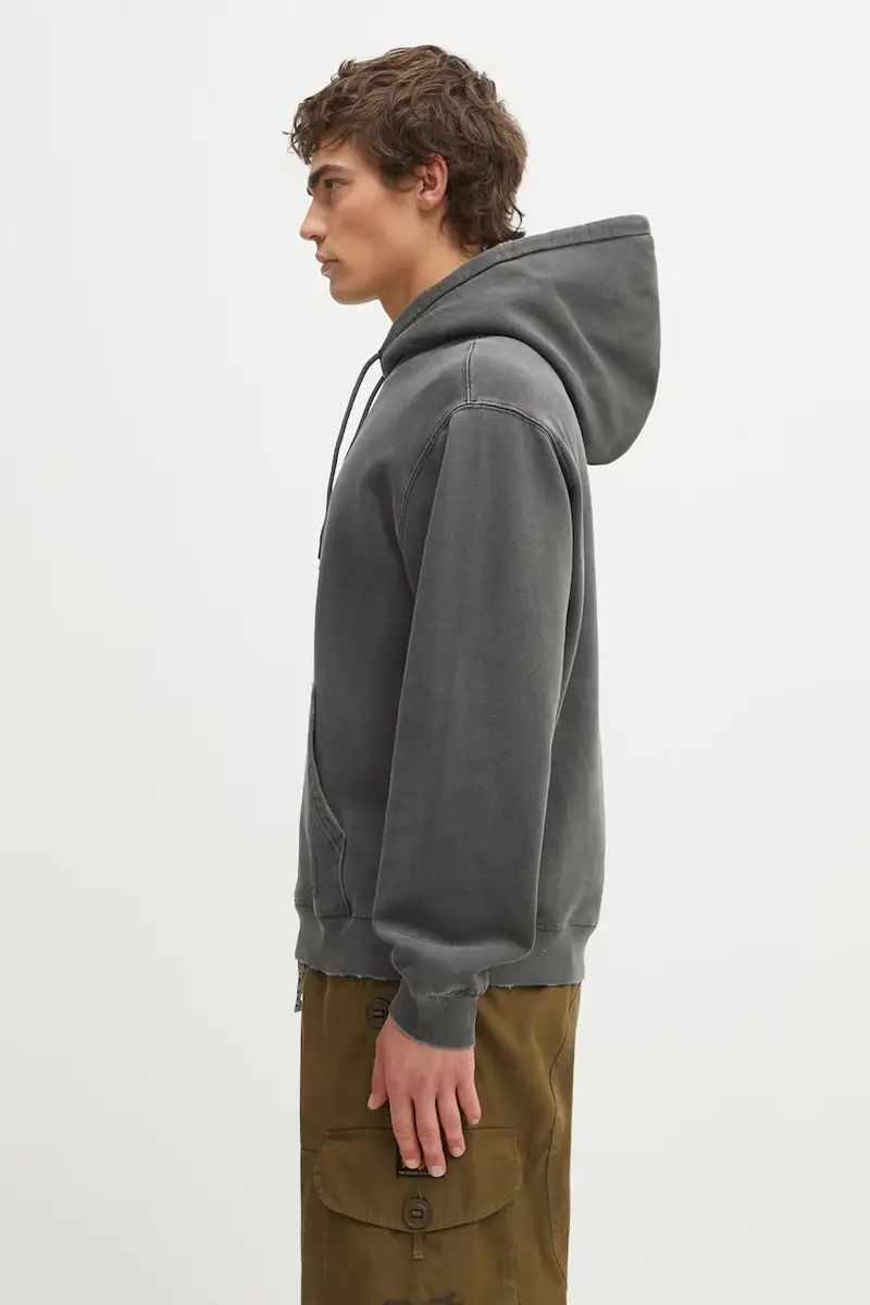 felpa in cotone Hooded Torion Sweat uomo colore grigio con cappuccio I036053.89B7 miniatura 2