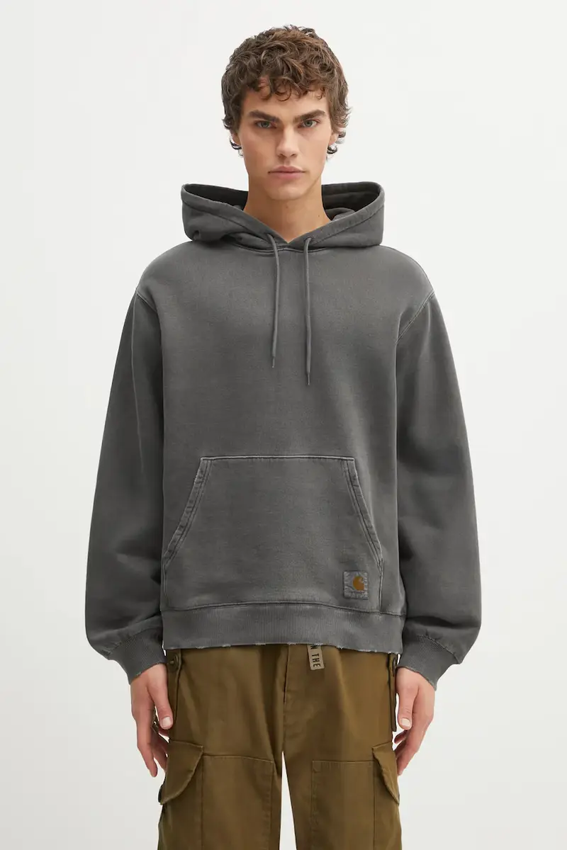 felpa in cotone Hooded Torion Sweat uomo colore grigio con cappuccio I036053.89B7