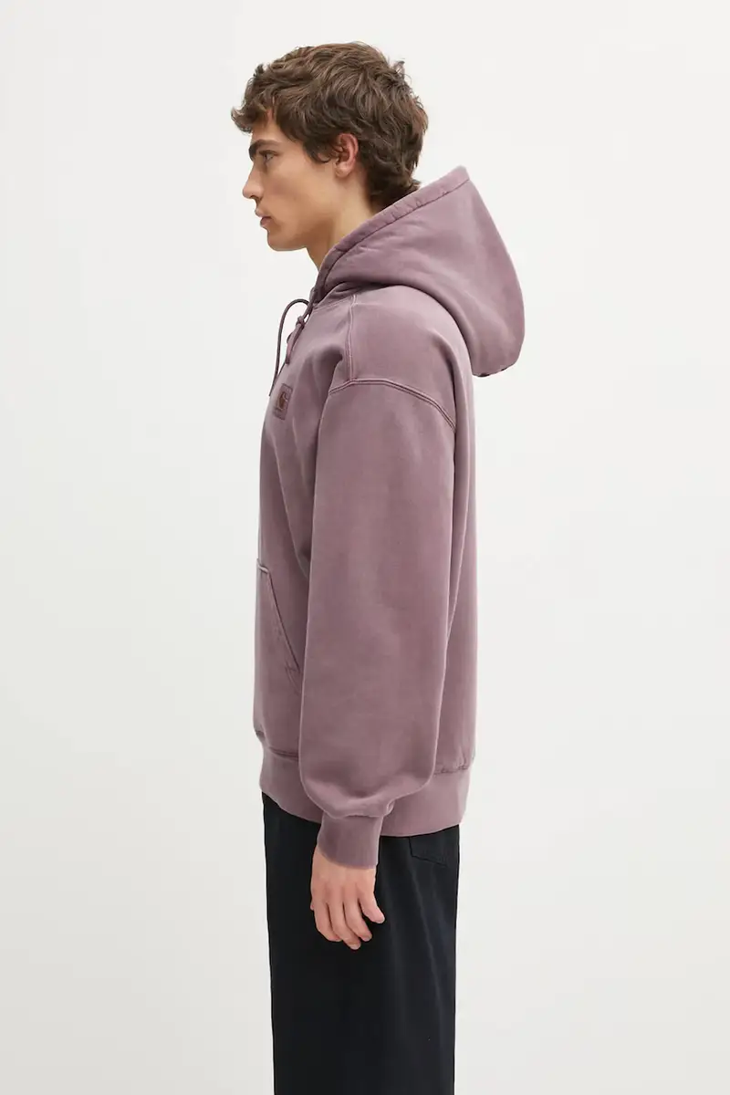 felpa in cotone Hooded Vista Sweat uomo colore violetto con cappuccio I029523.33IGD miniatura 2