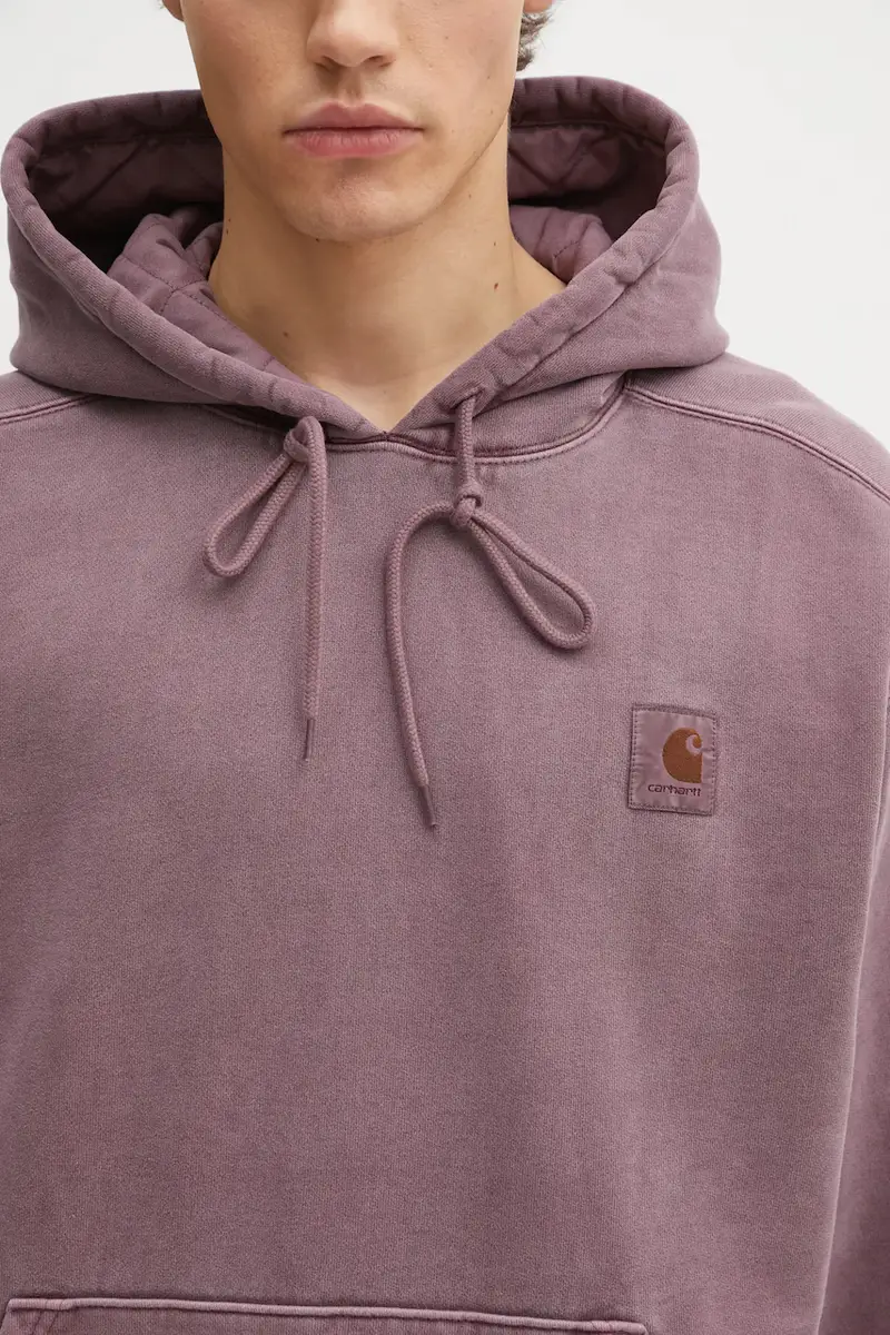 felpa in cotone Hooded Vista Sweat uomo colore violetto con cappuccio I029523.33IGD miniatura 4