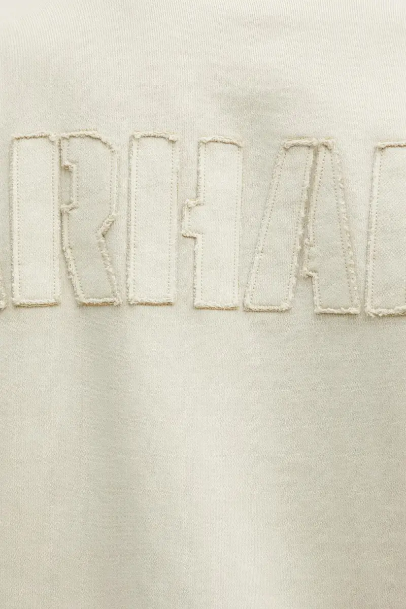 felpa in cotone RGGD Sweat uomo colore beige con applicazione I035636.2LPGD miniatura 4