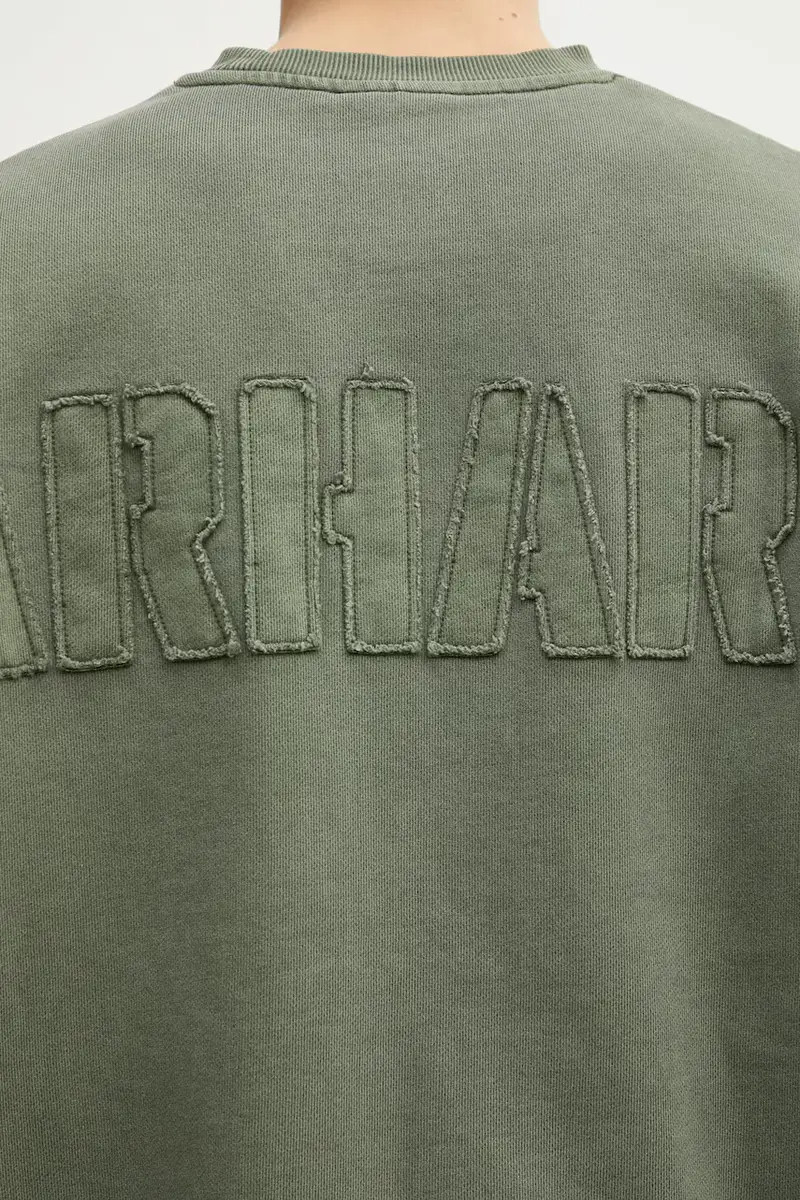 felpa in cotone RGGD Sweat uomo colore verde con applicazione I035636.2ZXGD miniatura 4