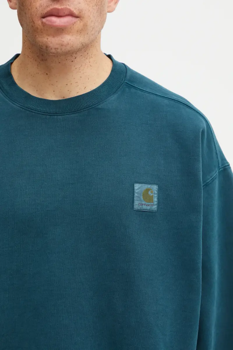 felpa in cotone Vista Sweat uomo colore verde I029522.0AUGD Turchese miniatura 4