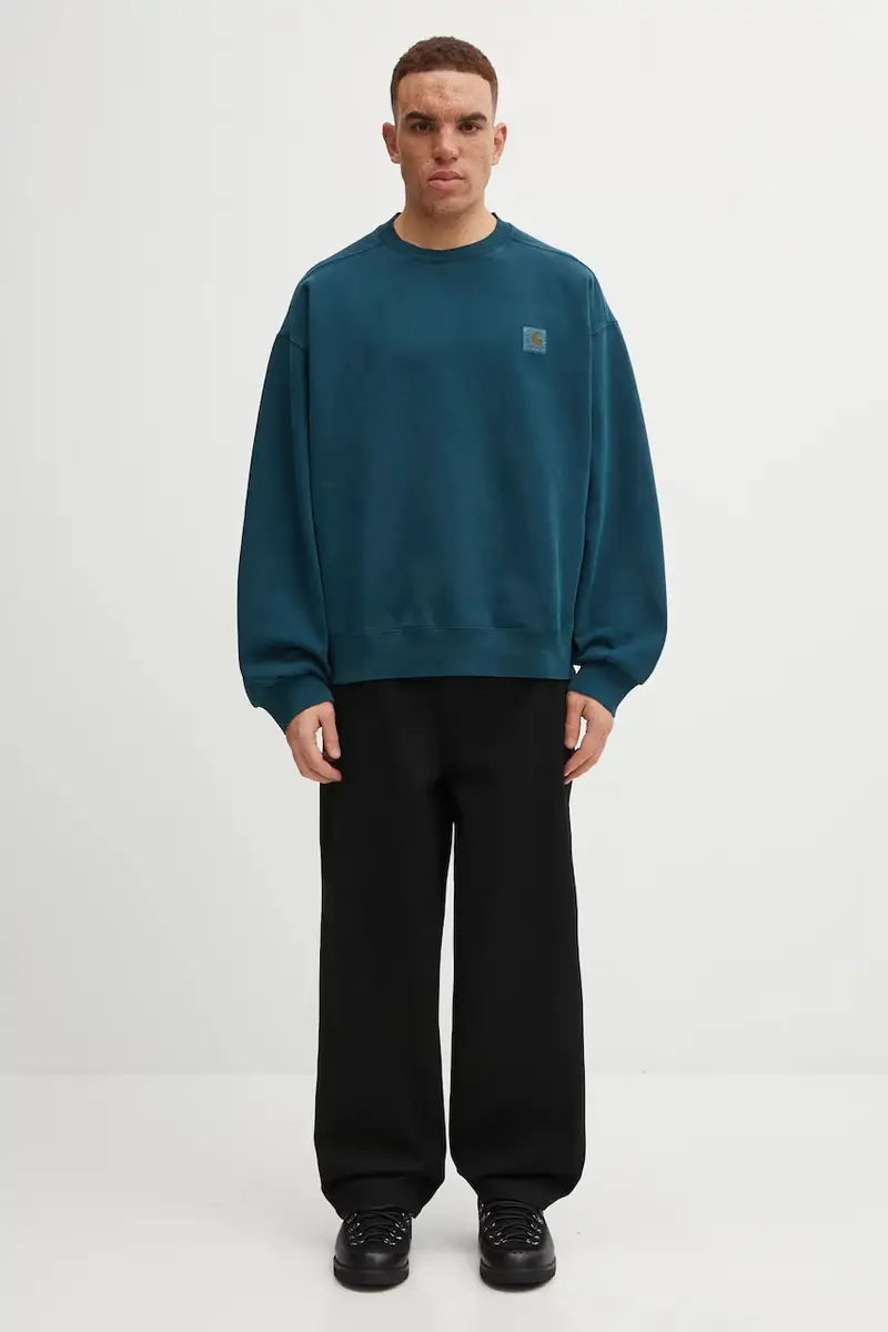 felpa in cotone Vista Sweat uomo colore verde I029522.0AUGD Turchese miniatura 5