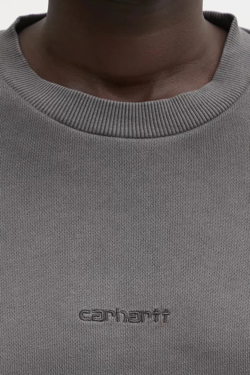 felpa in cotone W' Benton Sweat donna colore grigio I034511.87GD miniatura 4